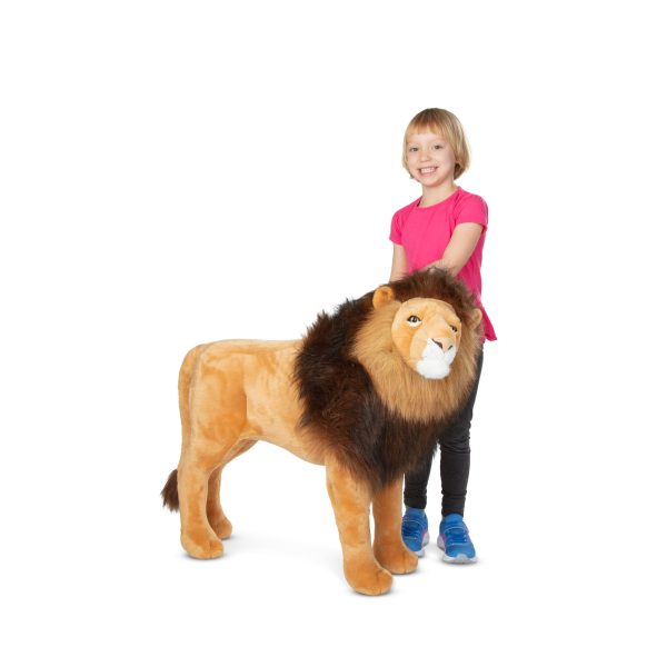 Standing Lion Lifelike Stuffed Animal - Image 8