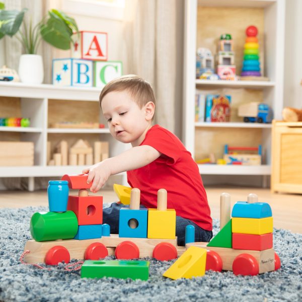 Jumbo Wooden Stacking Train – Classic - Image 6
