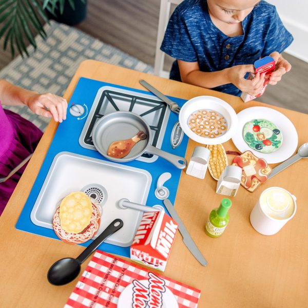 Deluxe Kitchen Collection Cooking & Play Food Set - Image 6