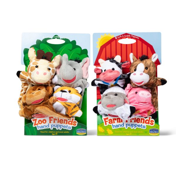 Hand Puppet 2-Pack: Farm Friends, Zoo Friends - Image 3
