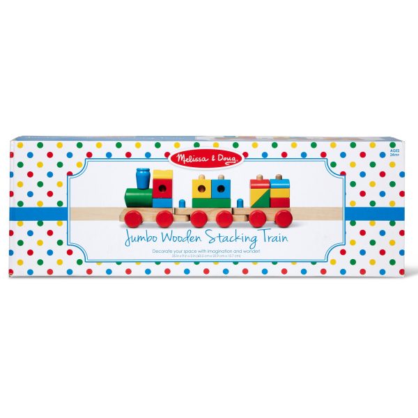 Jumbo Wooden Stacking Train – Classic - Image 3