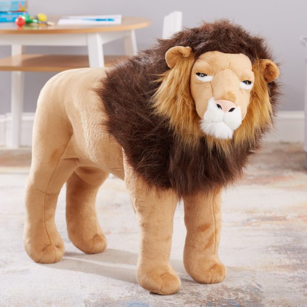 Standing Lion Lifelike Stuffed Animal - Image 9