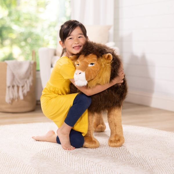 Standing Lion Lifelike Stuffed Animal - Image 2