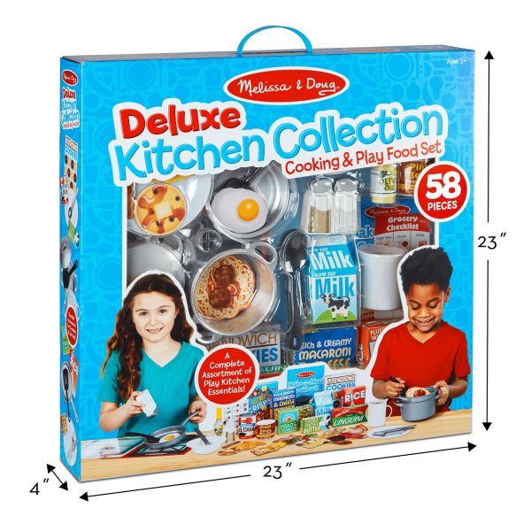 Deluxe Kitchen Collection Cooking & Play Food Set - Image 3