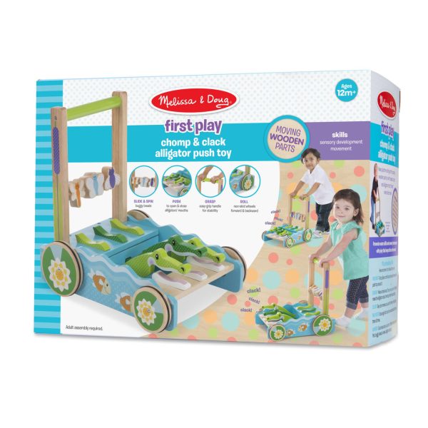 First Play Chomp & Clack Alligator Push Toy - Image 3