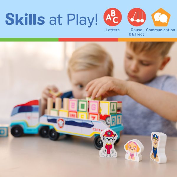 PAW Patrol Wooden ABC Block Truck - Image 5