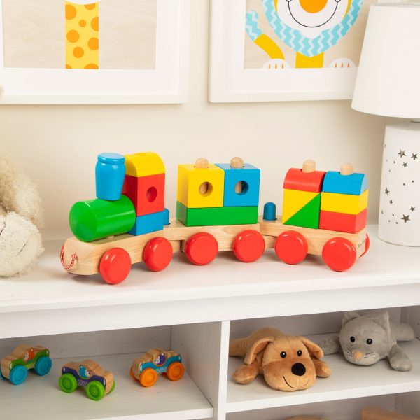 Jumbo Wooden Stacking Train – Classic - Image 9