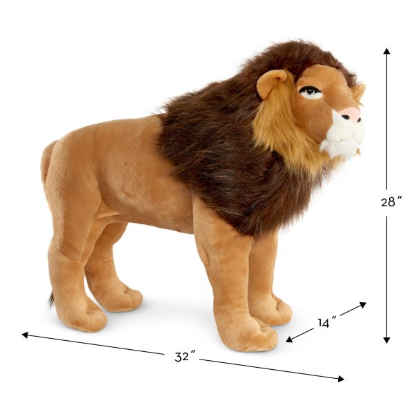 Standing Lion Lifelike Stuffed Animal - Image 4