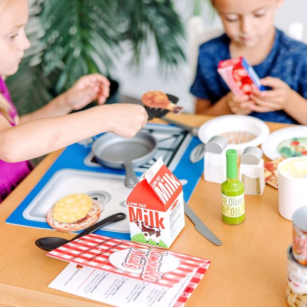 Deluxe Kitchen Collection Cooking & Play Food Set - Image 5